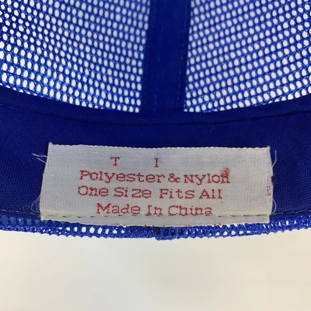 AT&T Hat The Right Choice Blue White Mesh Snapback OSFA Trucker Cap Vintage